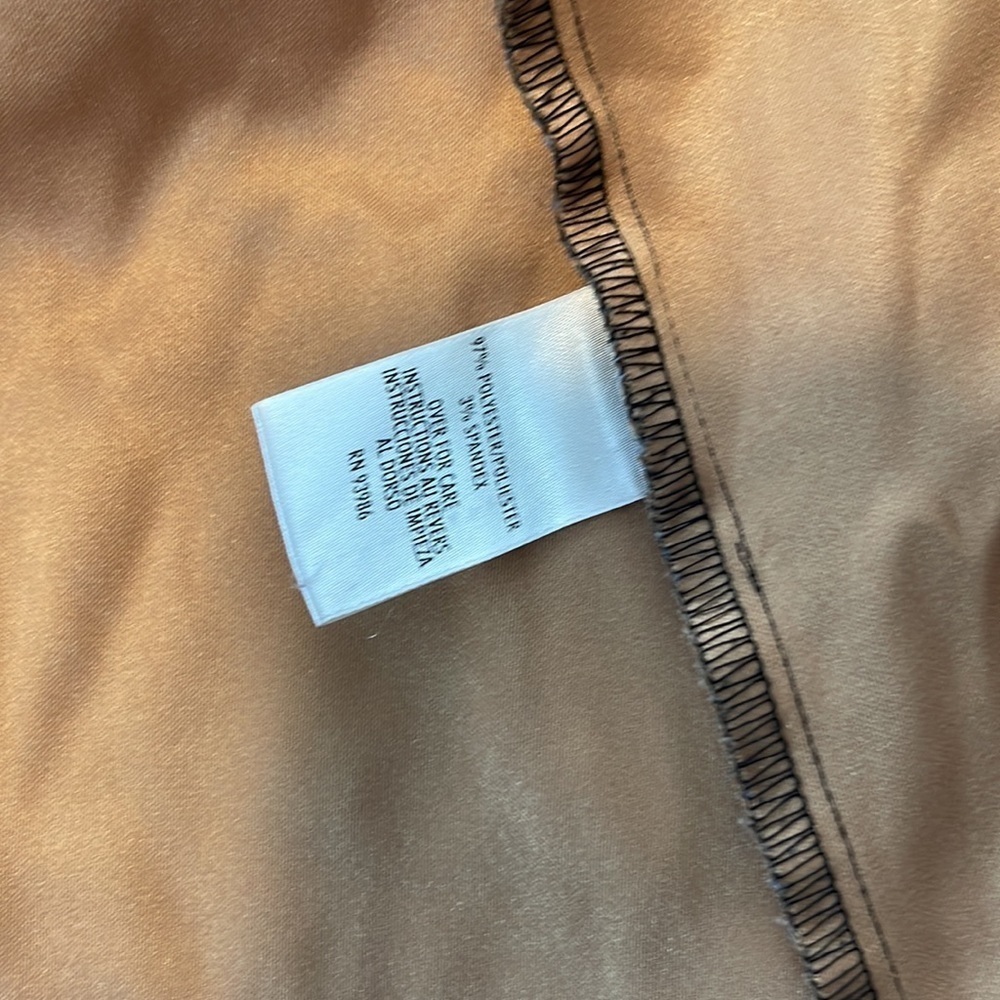 Casual Corner Vintage Jacket Blazer Shacket Petite 8 brown tan houndstooth plaid - Picture 5 of 7